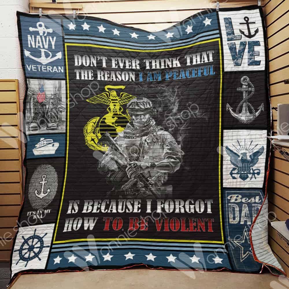 Navy Veteran Quilt Blanket DHC1102103TD