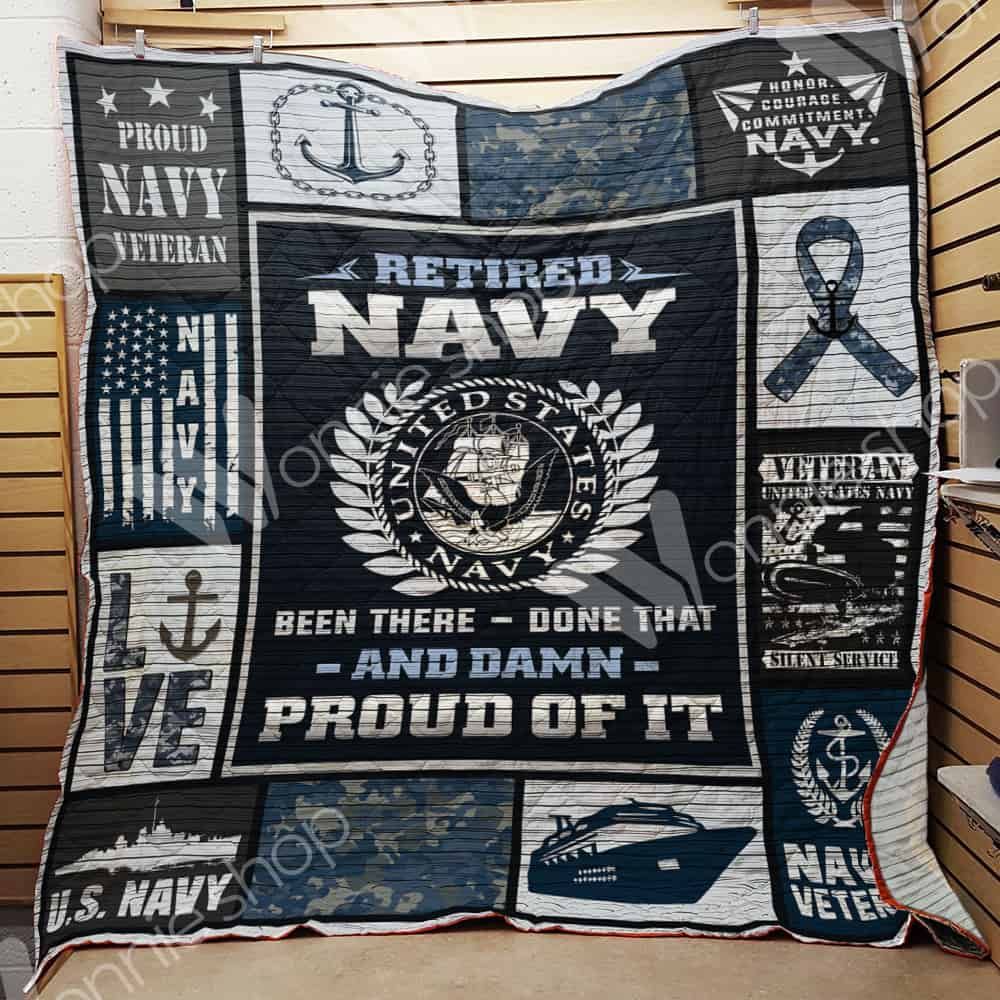 Navy Veteran Quilt Blanket DHC1102173TD