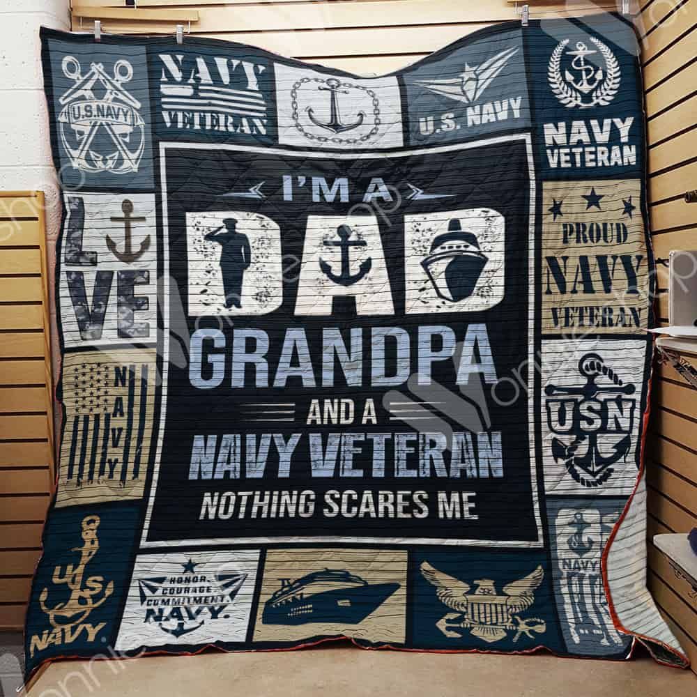 Navy Veteran Quilt Blanket DHC1102230TD
