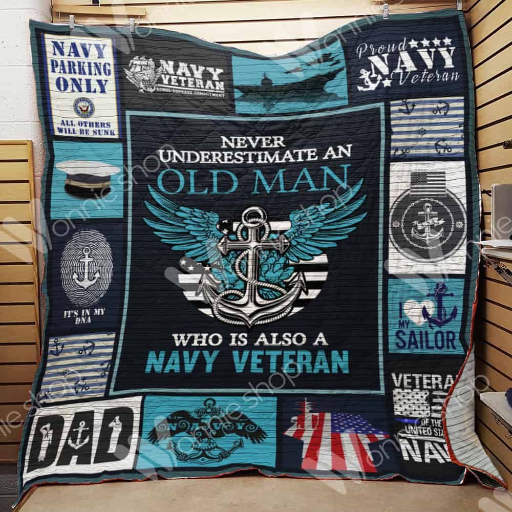 Navy Veteran Quilt Blanket DHC1102247TD