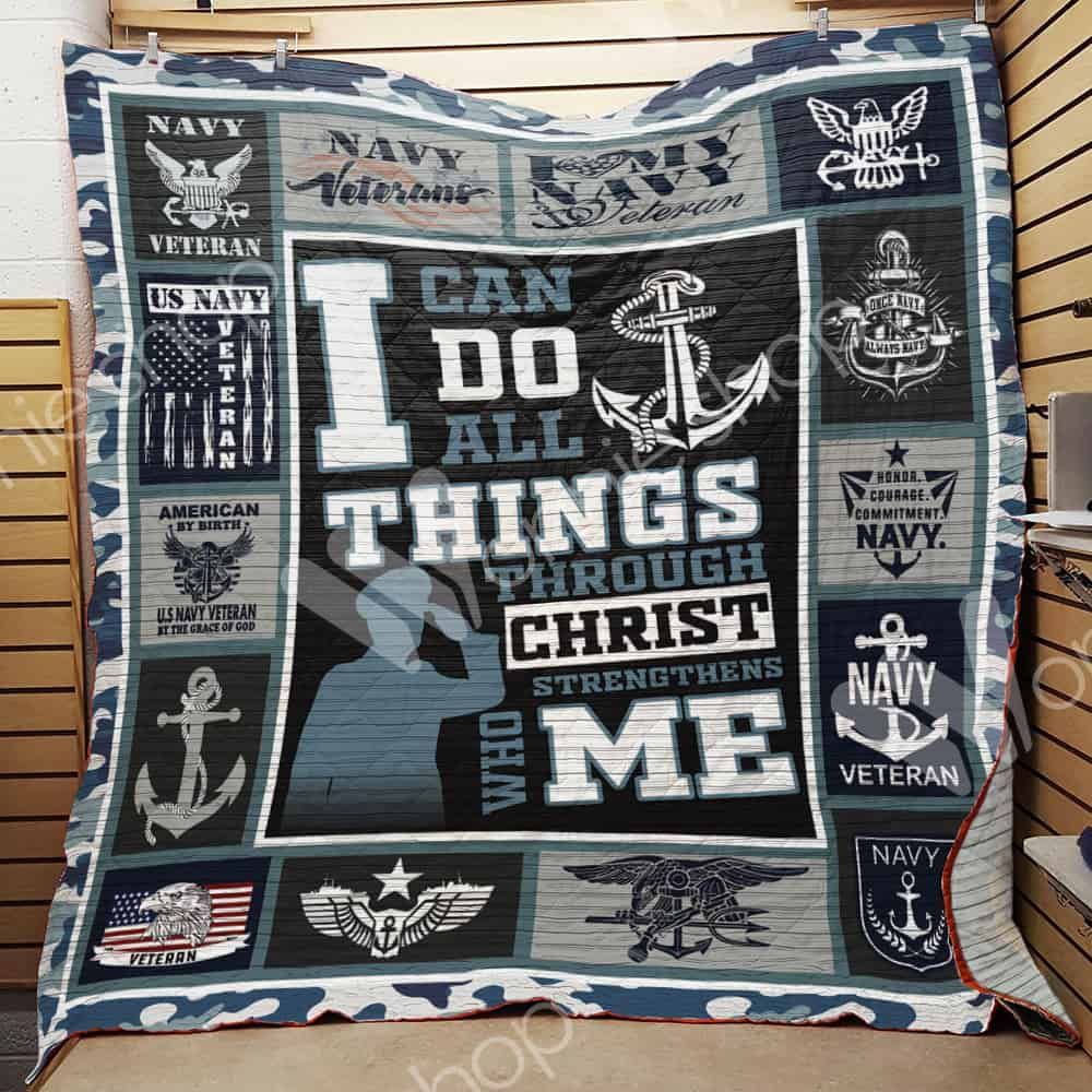 Navy Veteran Quilt Blanket DHC1102294TD