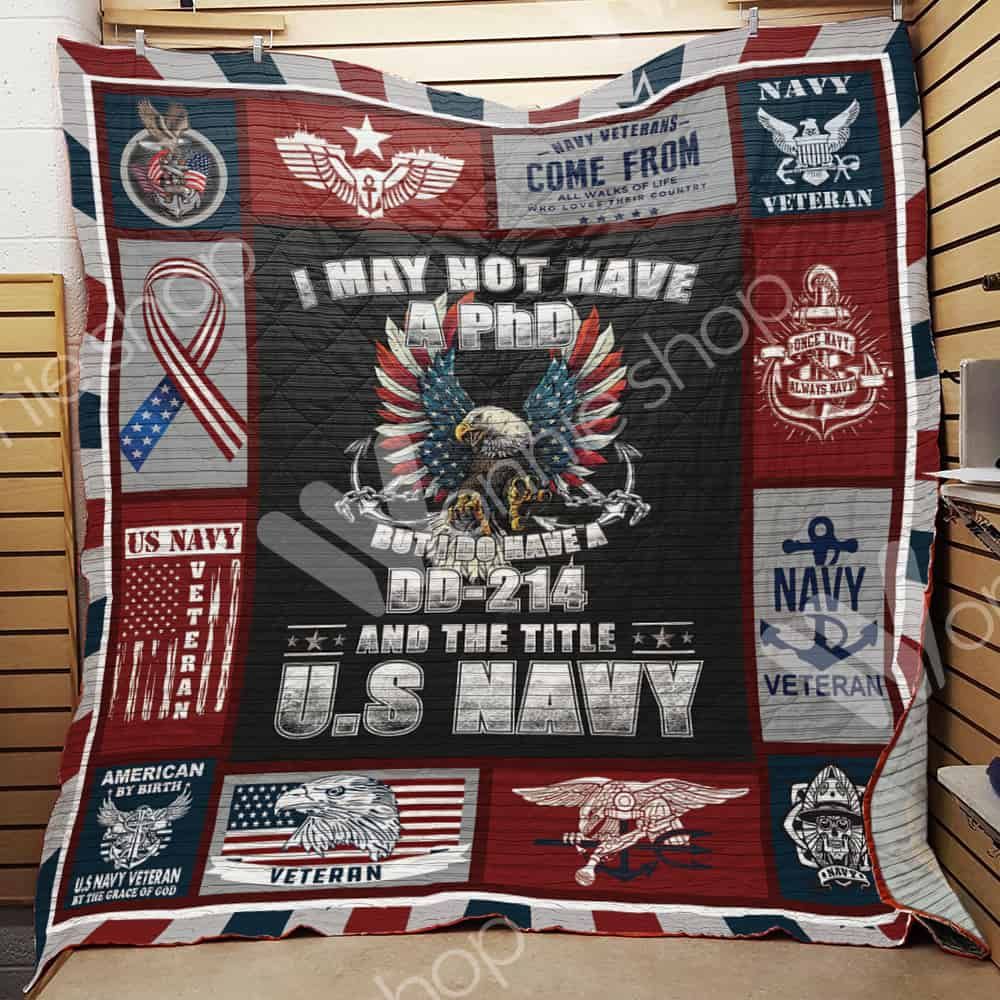 Navy Veteran Quilt Blanket DHC1102342TD
