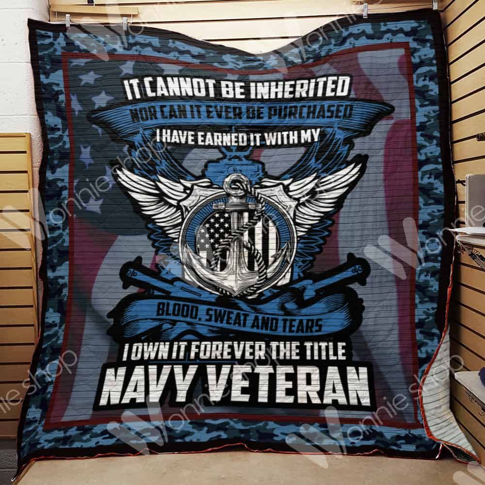 Navy Veteran Quilt Blanket DHC1102350TD