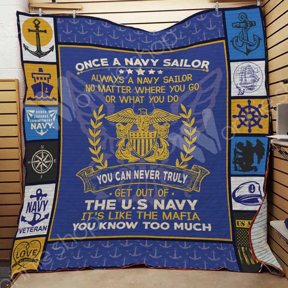 Navy Veteran Quilt Blanket DHC1102352TD
