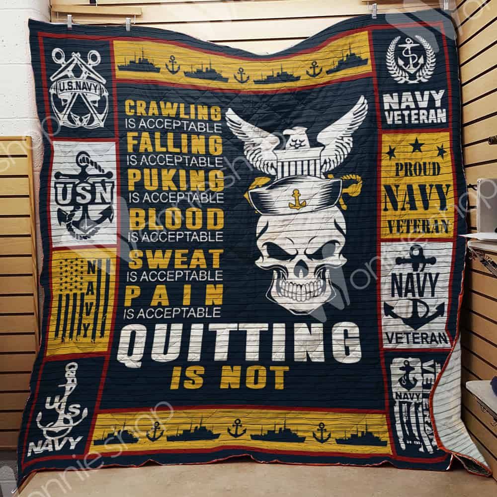 Navy Veteran Quilt Blanket DHC1102354TD