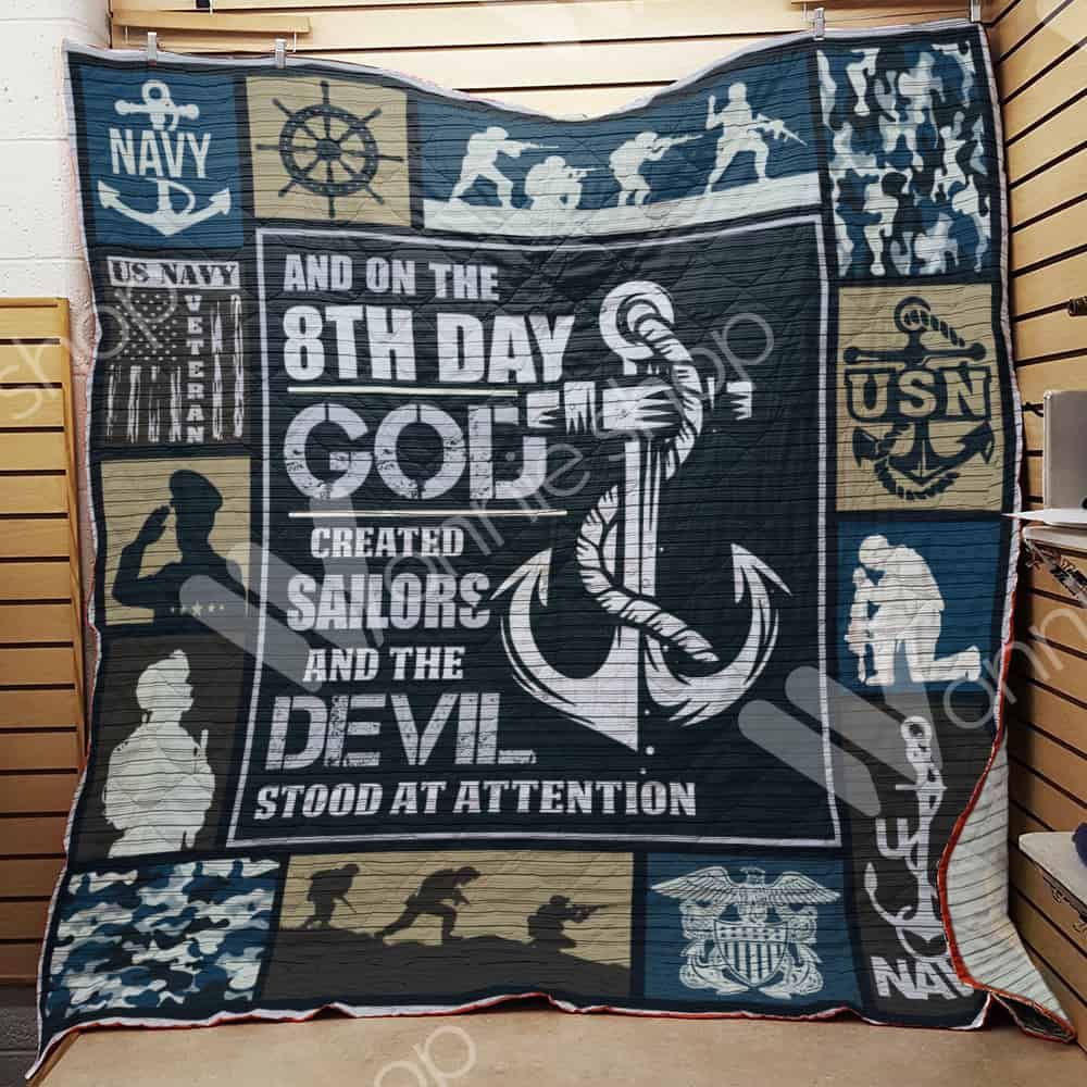 Navy Veteran Quilt Blanket DHC110236TD