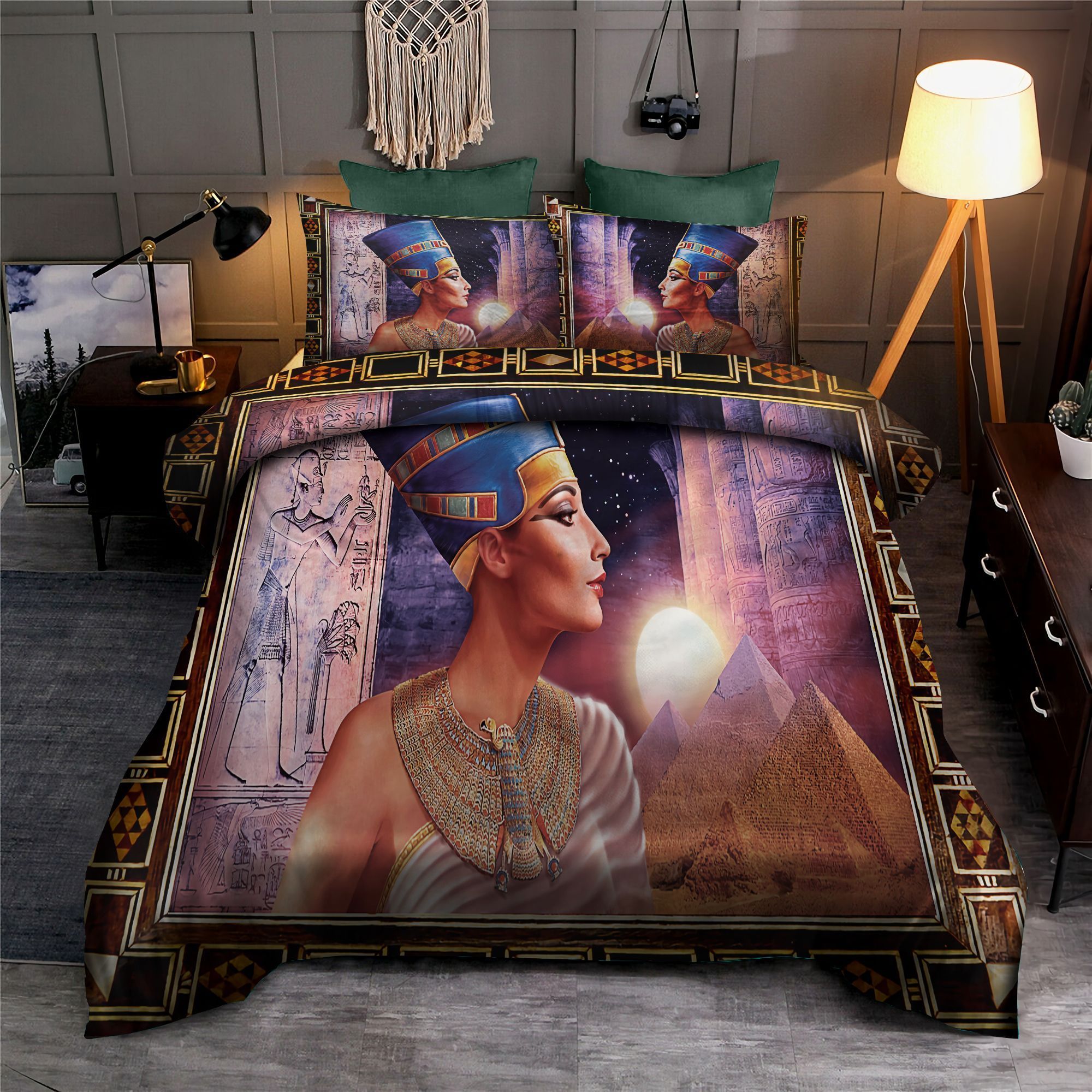 Nefertiti Egyptian Queen Bedding Set