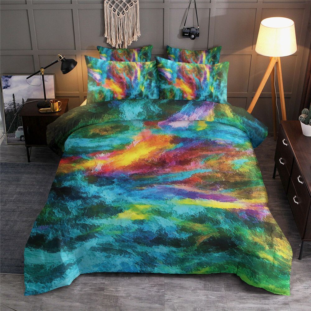 Neon Colorful Painting Bedding Set