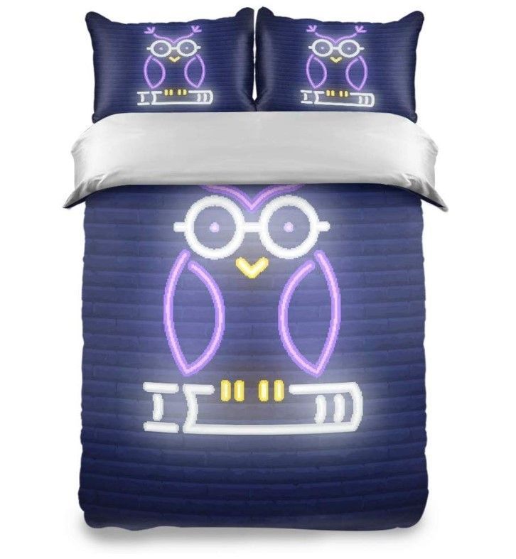 Neon Owl Bedding Set
