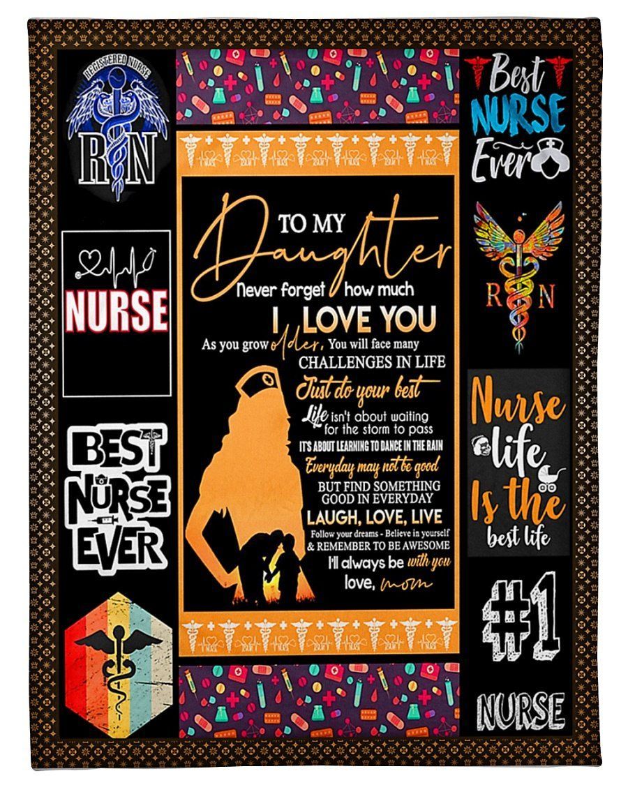 Never Forget How Much I Love You Fleece Blanket To Daughter Fleece Blanket