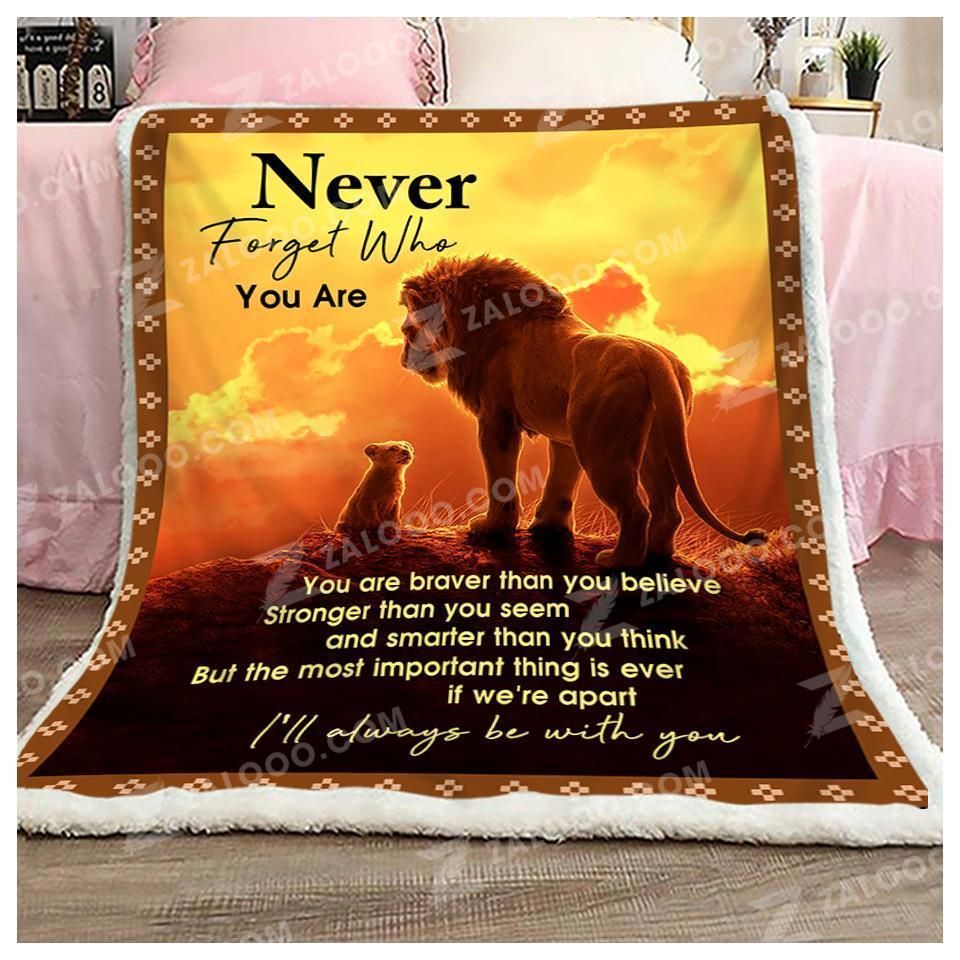 Never Forget Who You Are Fleece Blanket