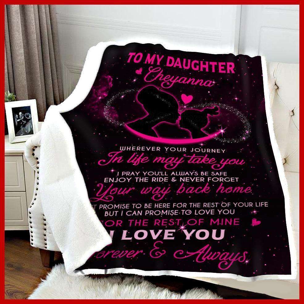 Never Forget Your Way Back Home Gift For Daughter Blanket