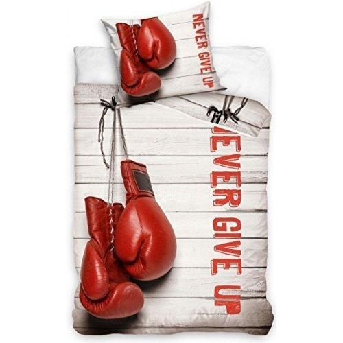 Never Give Up Boxing Gloves Bedding Set
