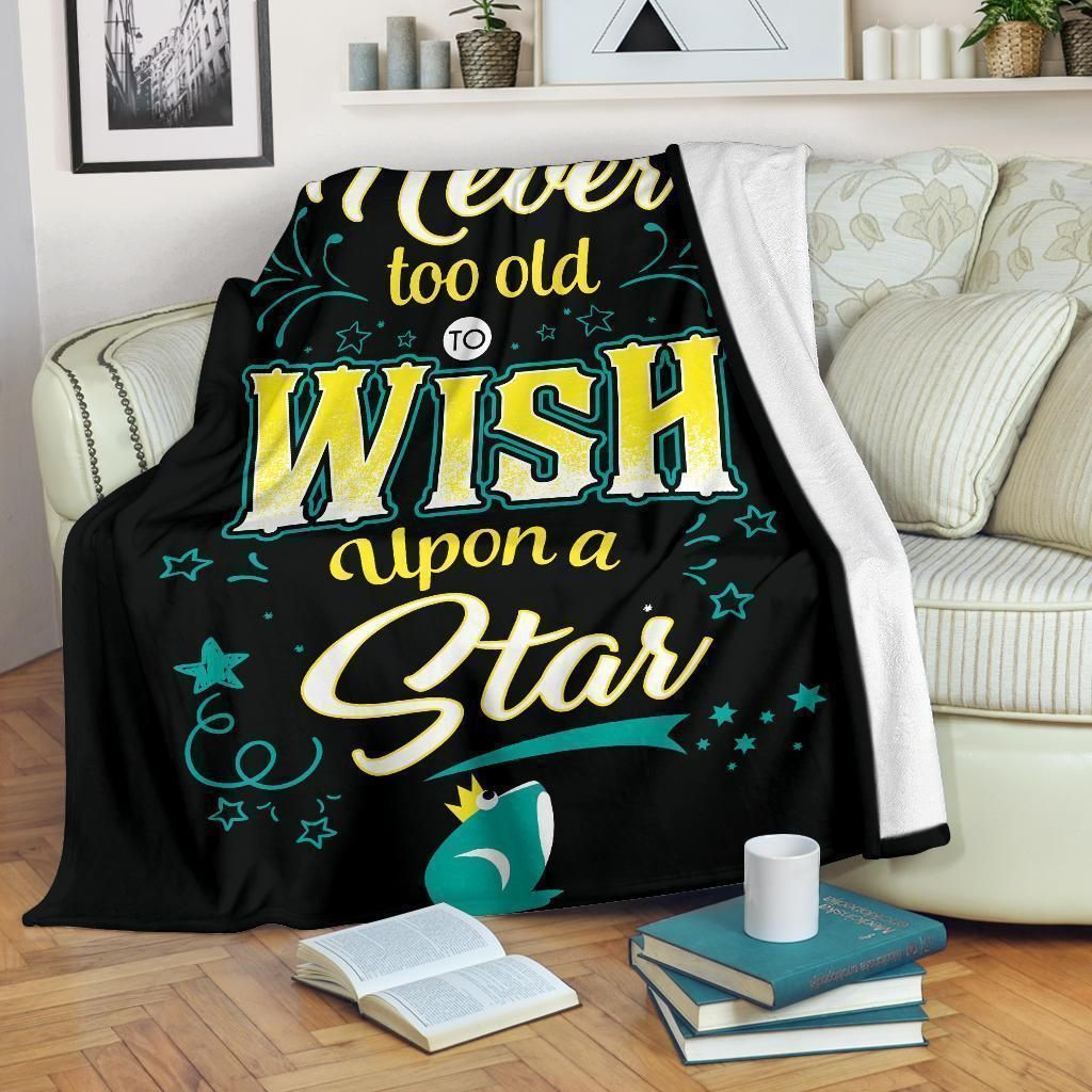 Never Too Old To Wish Up On A Star Fleece Blanket