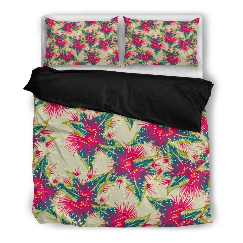 New Zealand Rata Flower Pattern Bedding Set