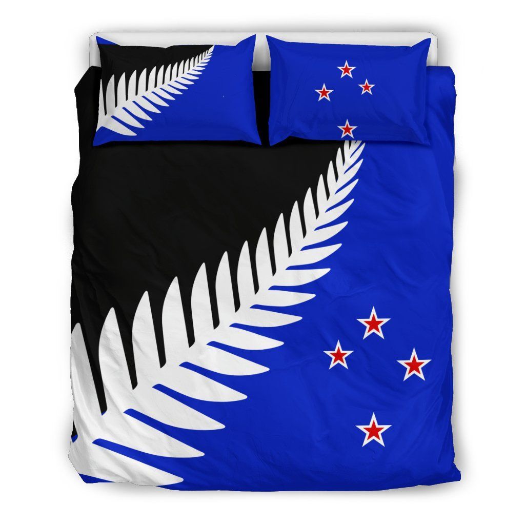 New Zealand Silver Fern Flag Bedding Set