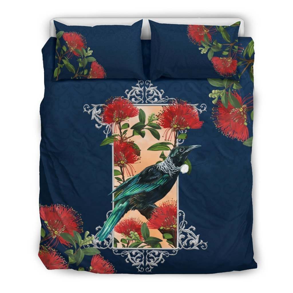 New Zealand Tui And Pohutukawa Bedding Set