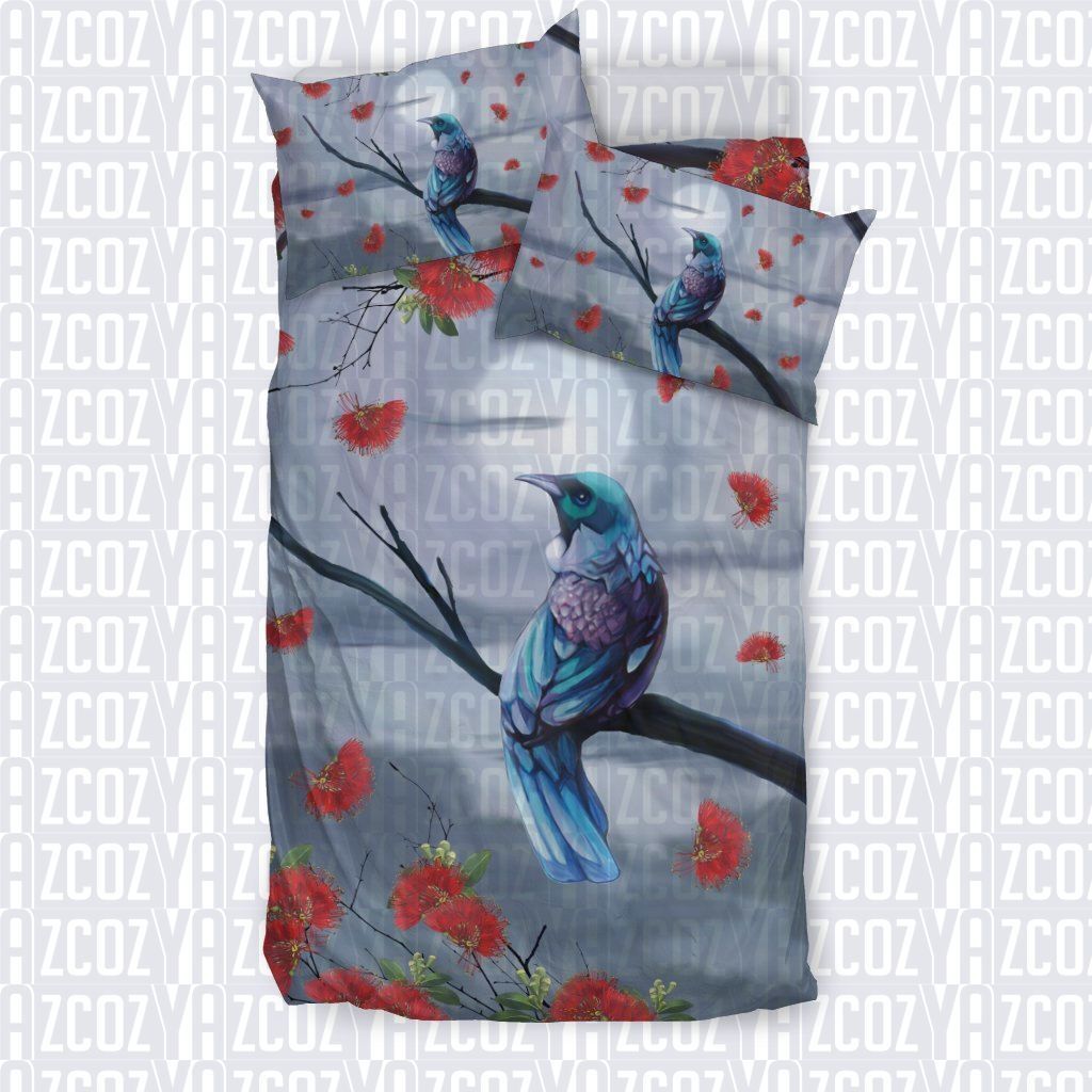 New Zealand Tui Bird At Night Bedding Set