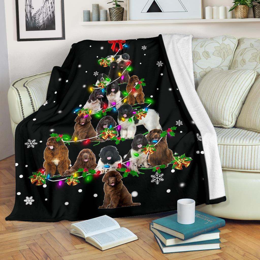 Newfoundland Christmas Tree Blanket