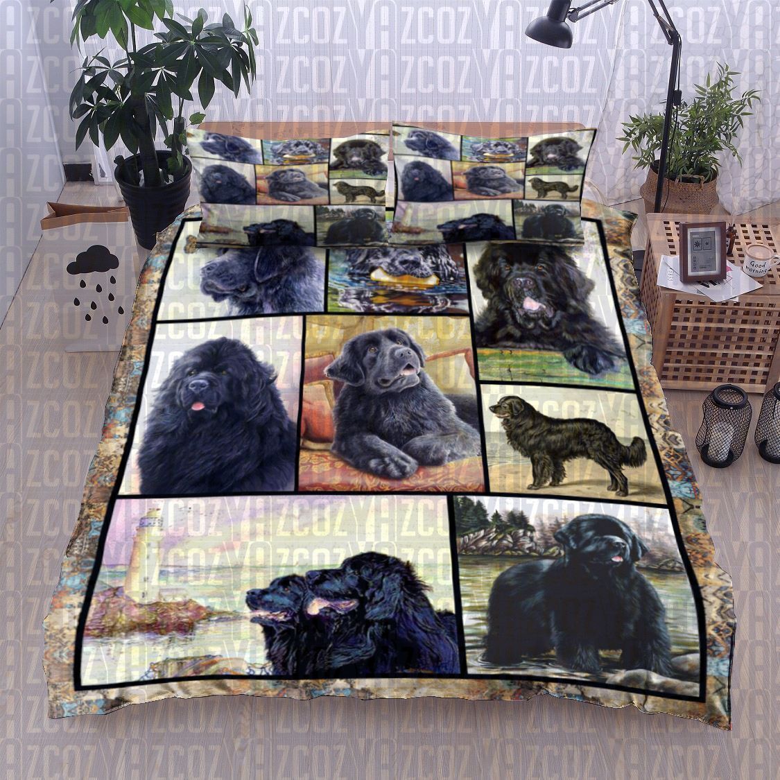 Newfoundland Dog Bedding Set