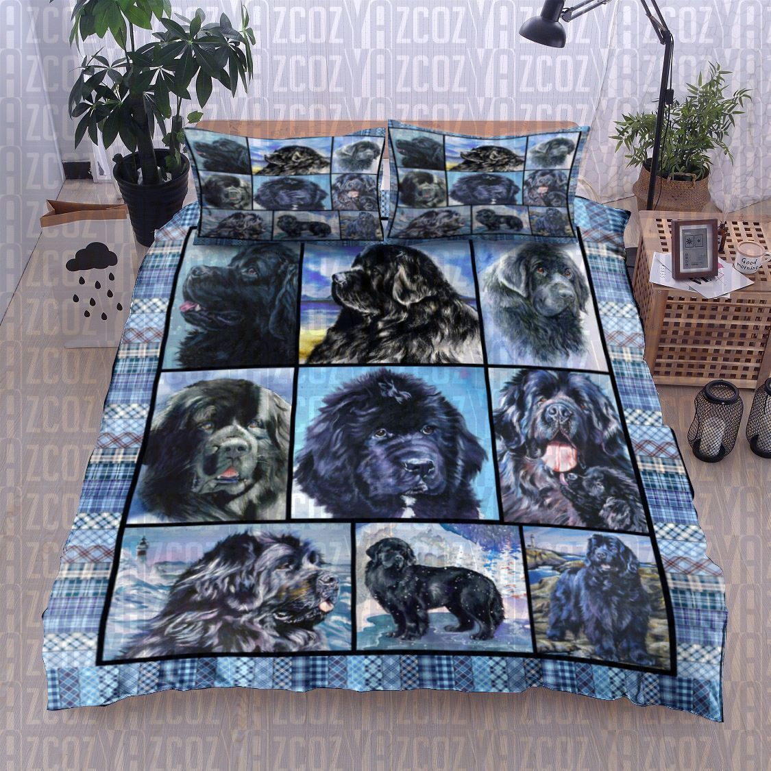 Newfoundland Dog Bedding Set
