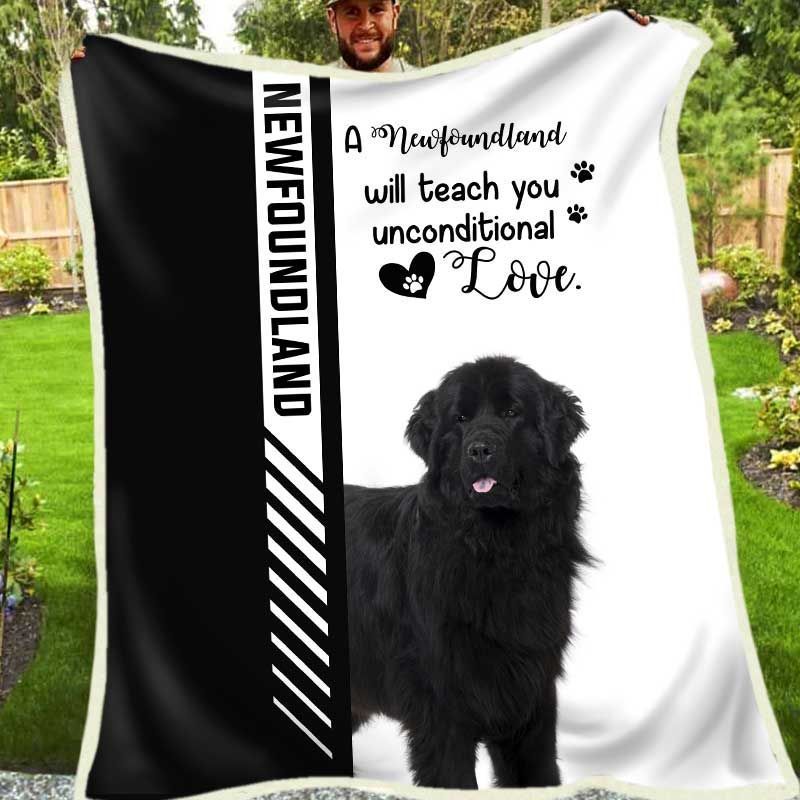 Newfoundland Sherpa Fleece Blanket