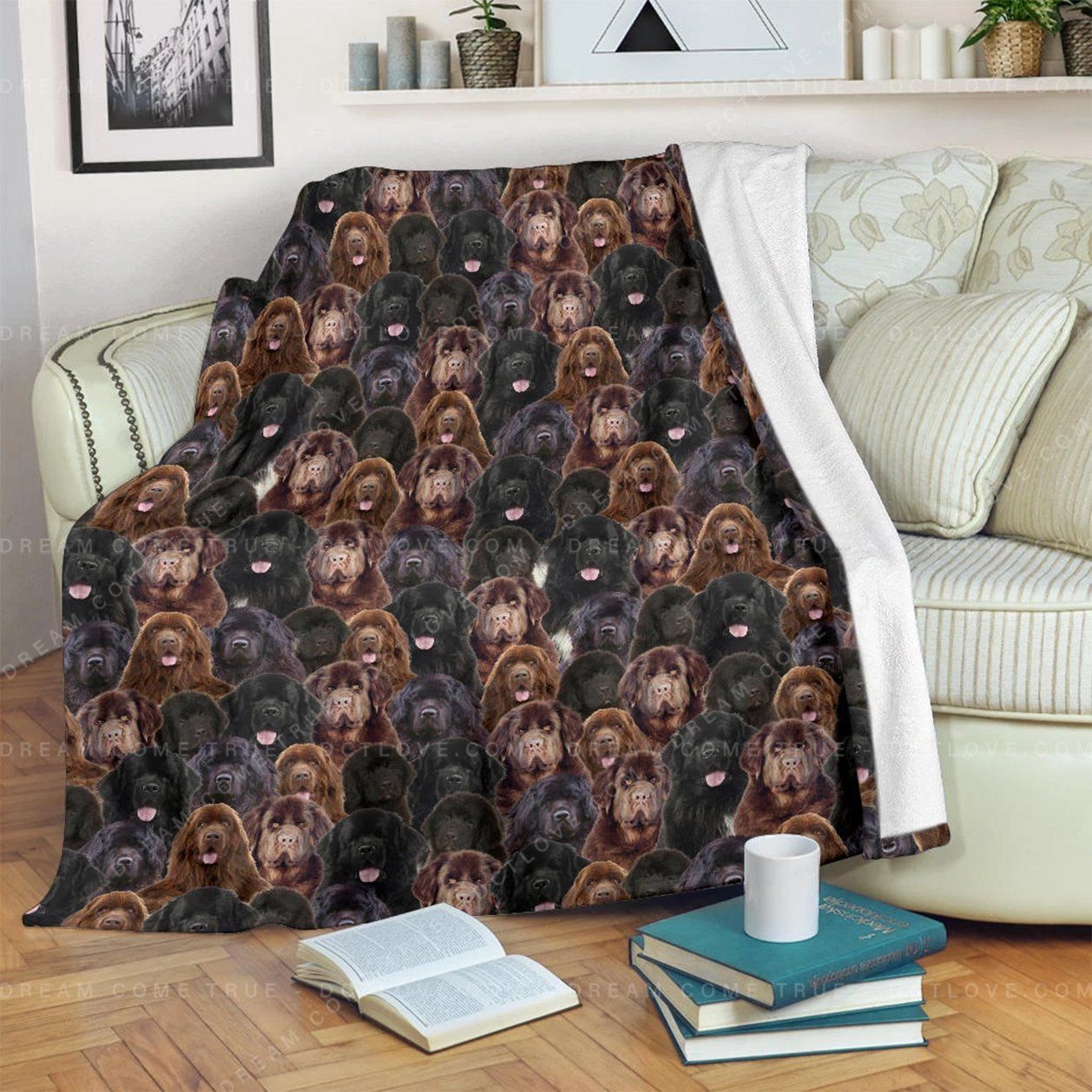 Newfoundland Sherpa Fleece Blanket