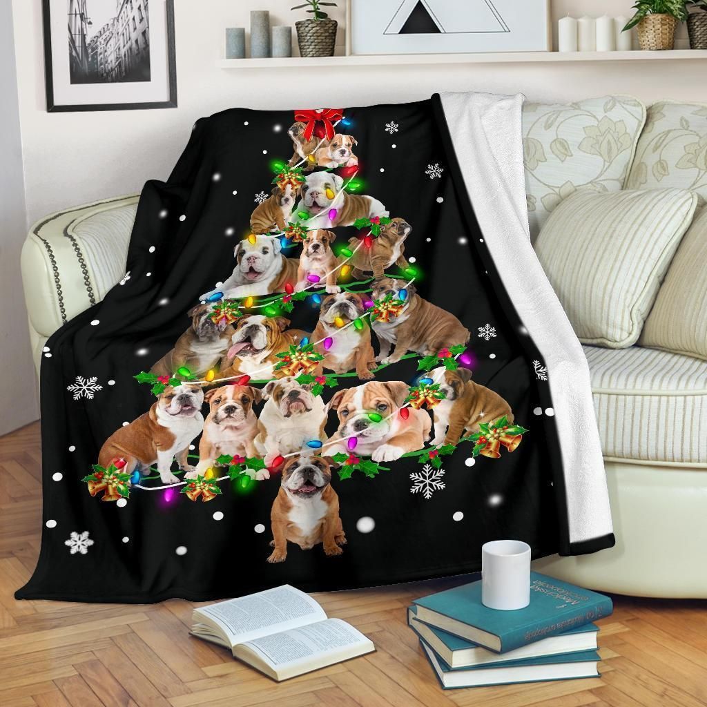 Nglish Bulldog Sherpa Fleece Blanket