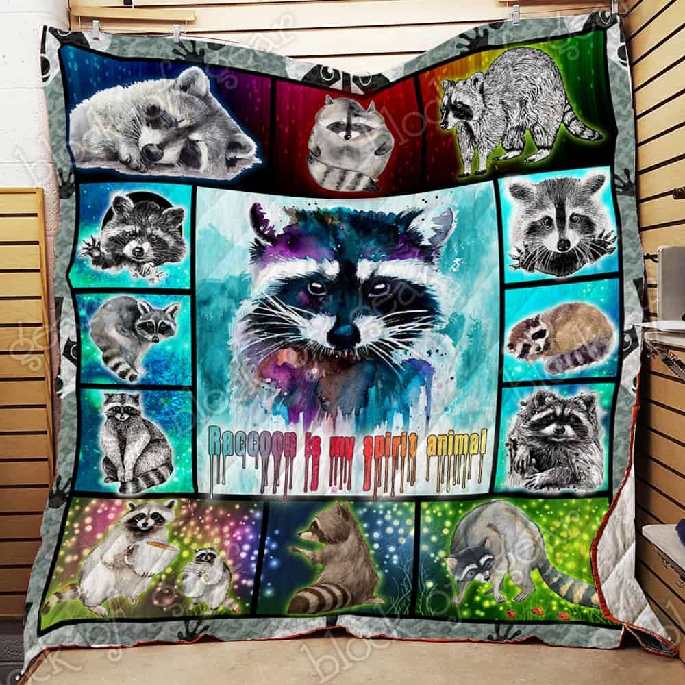 Nice Raccoon CL19100619MDQ Quilt Blanket