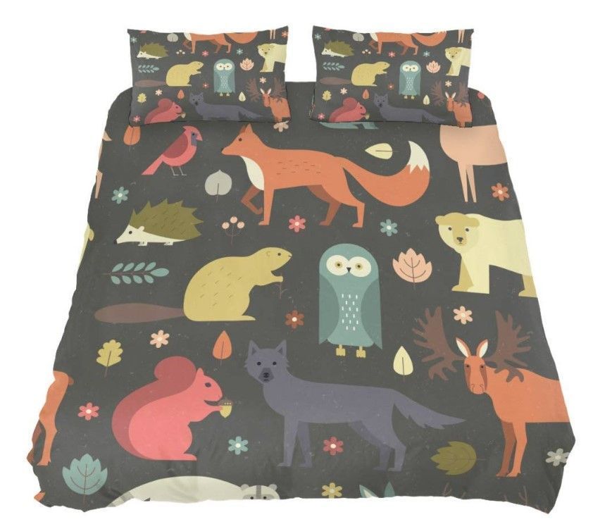 Night Animals Bedding Set