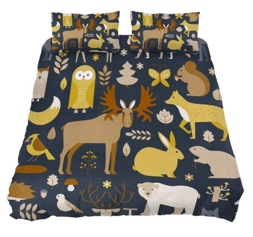 Night Animals Bedding Set