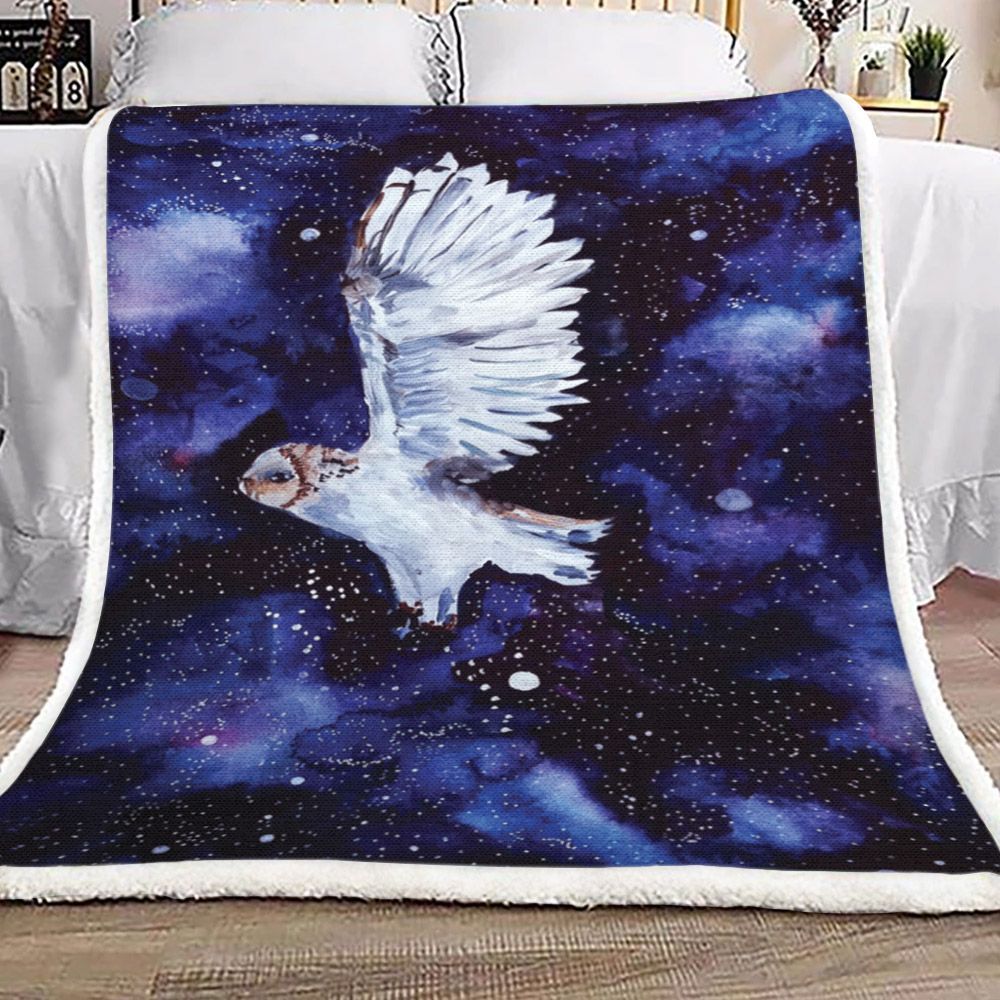 Night Owl Sherpa Fleece Blanket