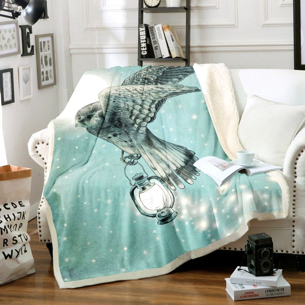 Night Owl Sherpa Fleece Blanket