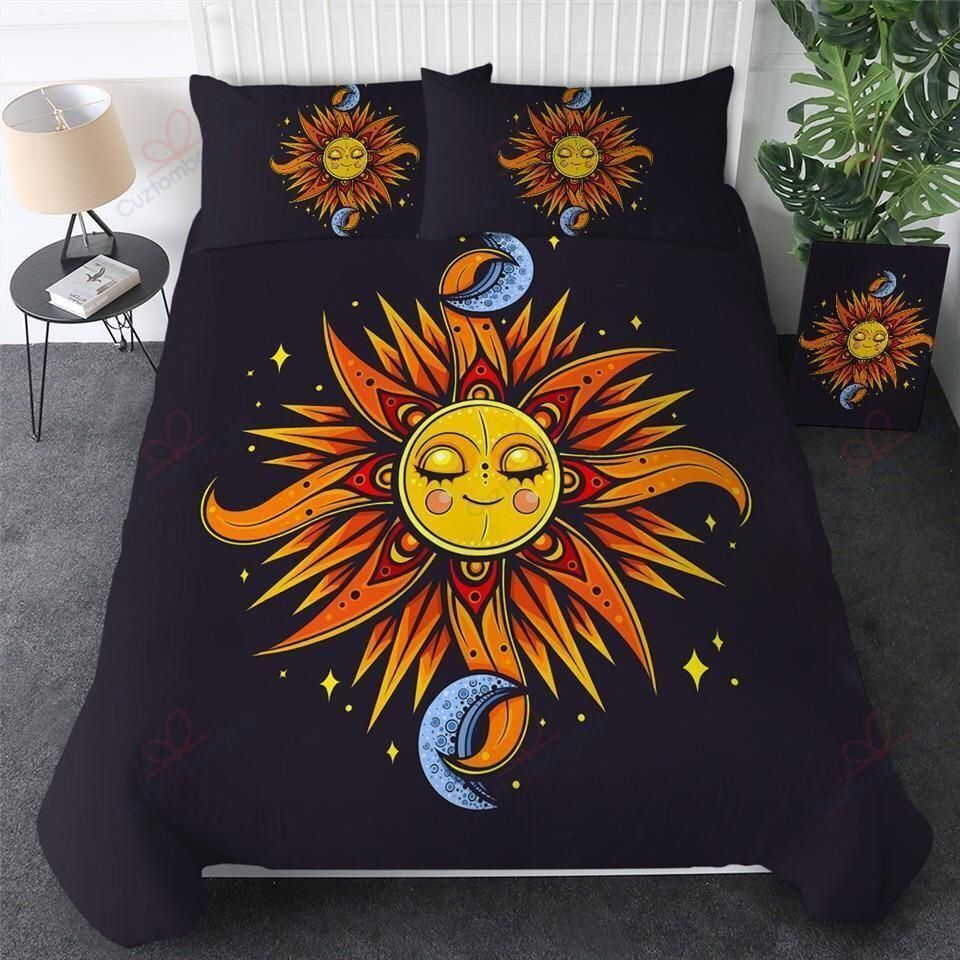 Night Sleepy Sun Printed Bedding Set