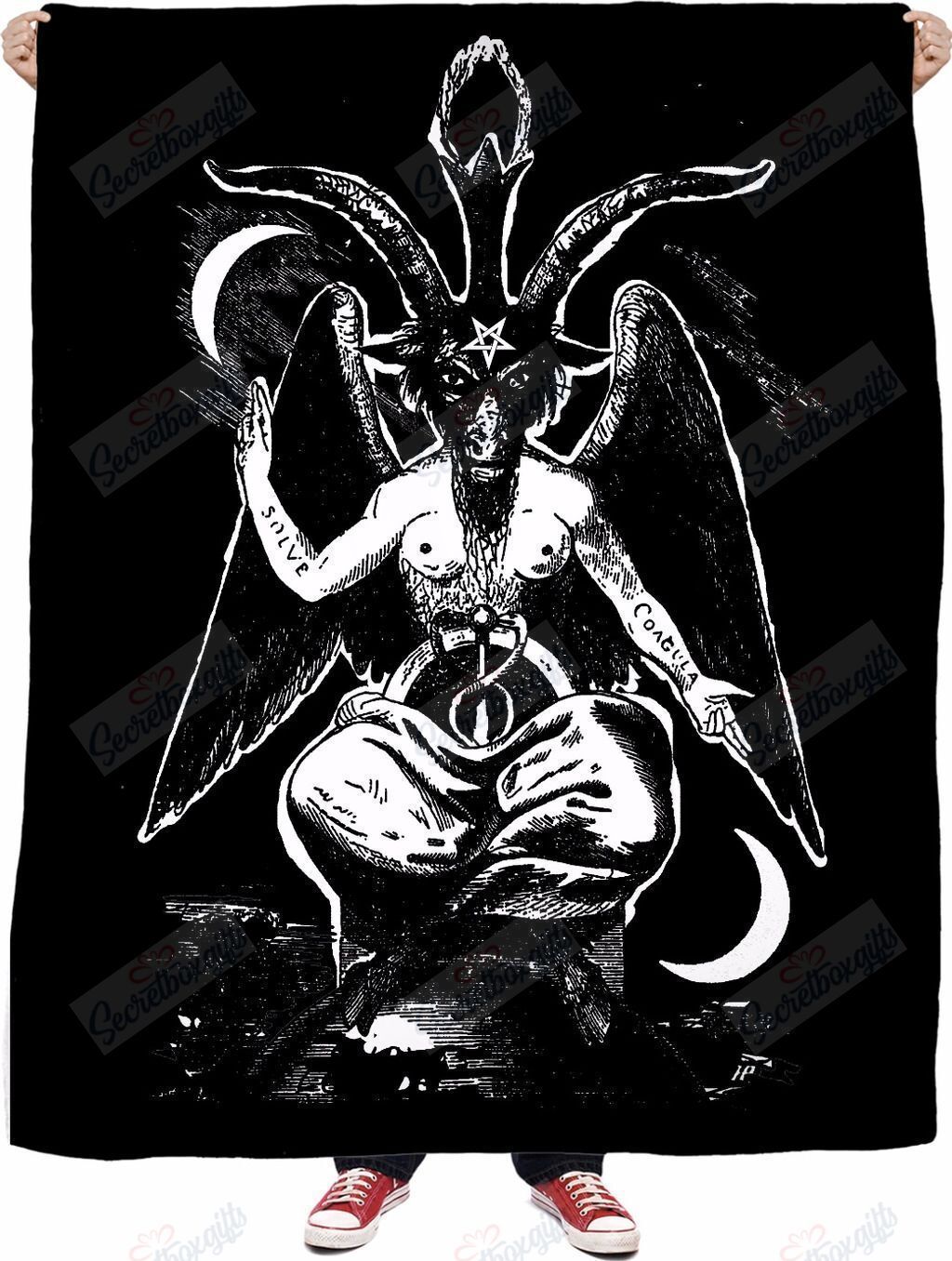 Nightside Sabbatic Goat Fleece Blanket