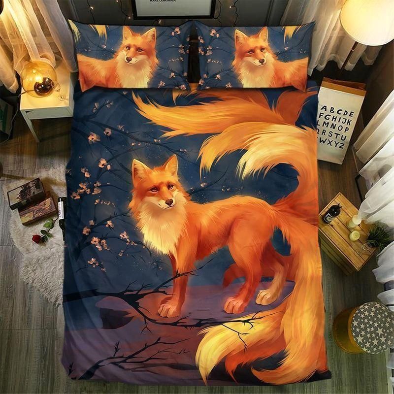 Nine Tailed Fox Printed Bedding Set