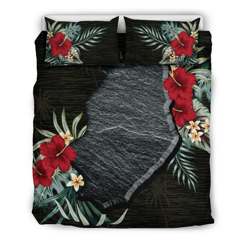 Niue Hibiscus Map Bedding Set