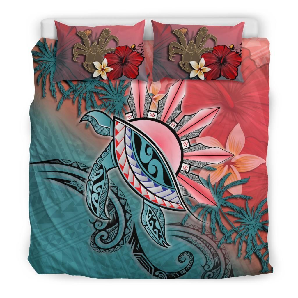 Niue Paisley Turtle Tropical Flower Bedding Set