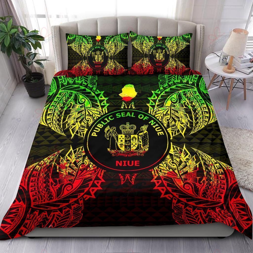 Niuemap Reggae Printed Bedding Set