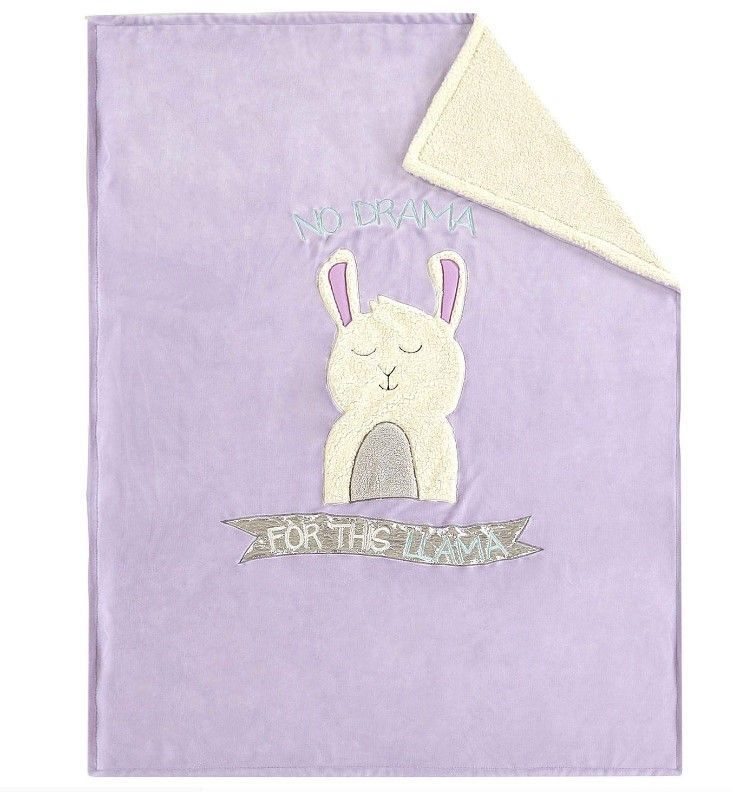 No Drama Llama Sherpa Fleece Blanket