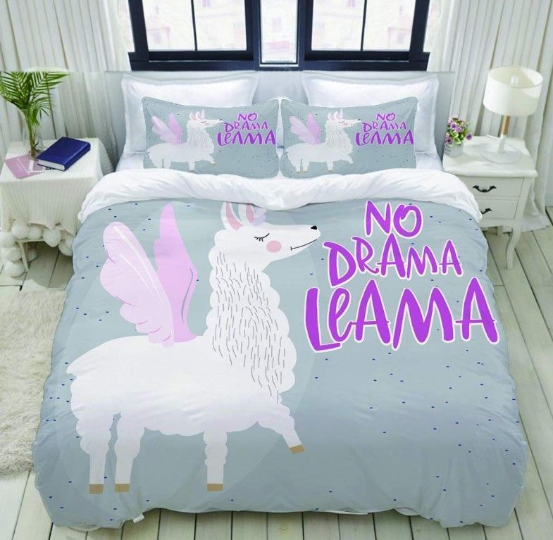 No Drama Llama Bedding Set