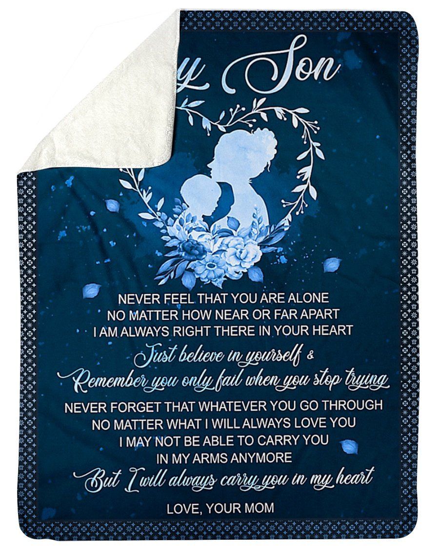 No Matter How Near Of Far Apart Fleece Blanket To Son Sherpa Blanket