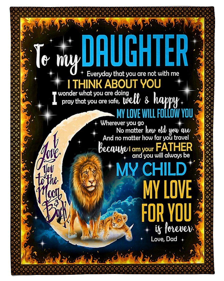 No Matter How Old You Are Fleece Blanket To Daughter Fleece Blanket