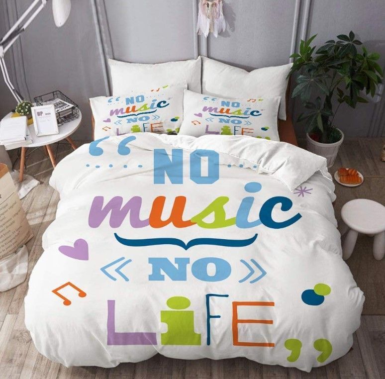 No Music No Life Bedding Set