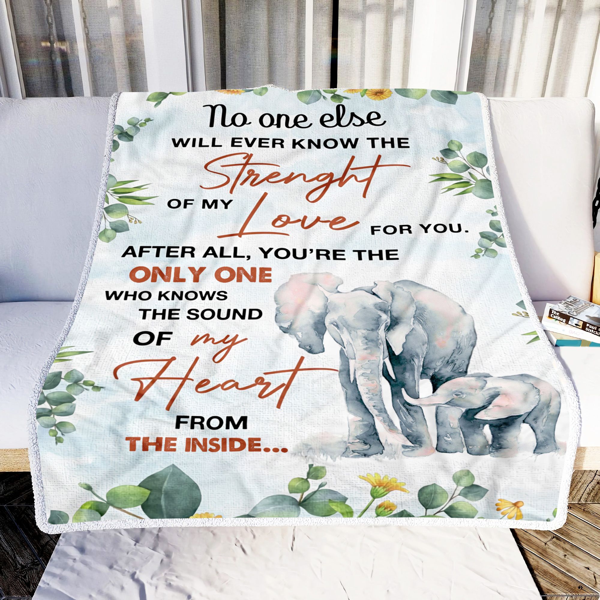 No One Else Will Ever Know The Strength Of Love Fleece Blanket