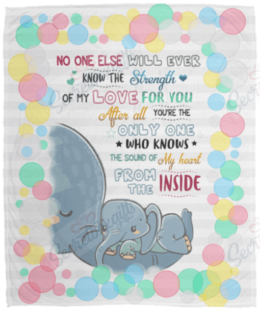 No One Else Will Ever Know The Strength Of My Love For You Fleece Blanket