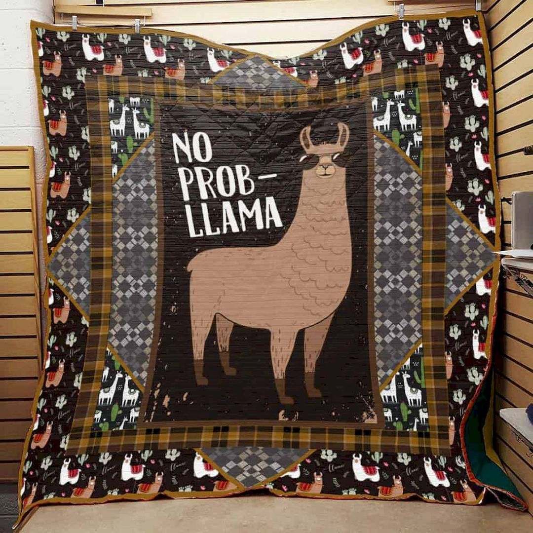 No Probllama CLD250687 Quilt Blanket