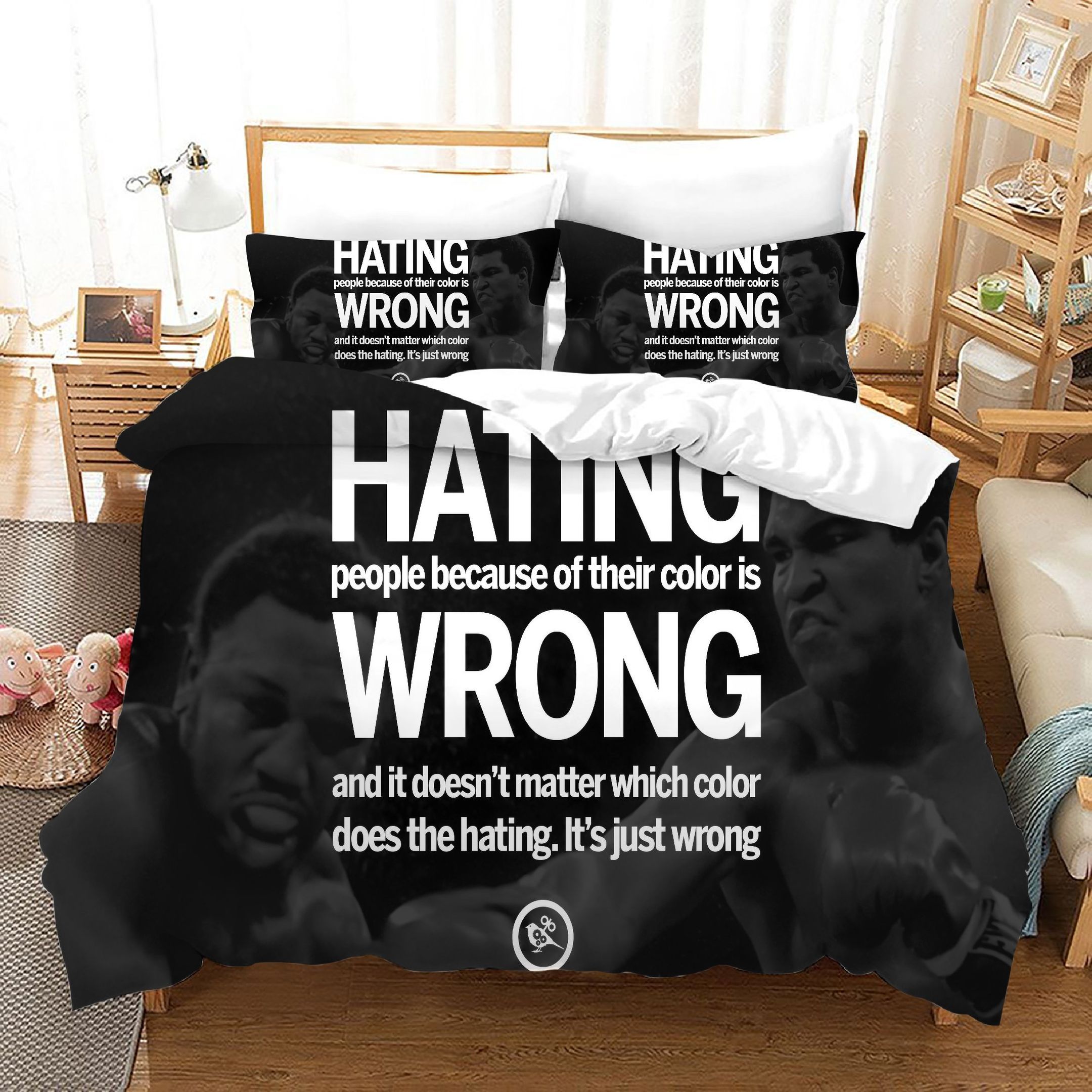 No Racism Black Live Matter 3d Printed Bedding Set