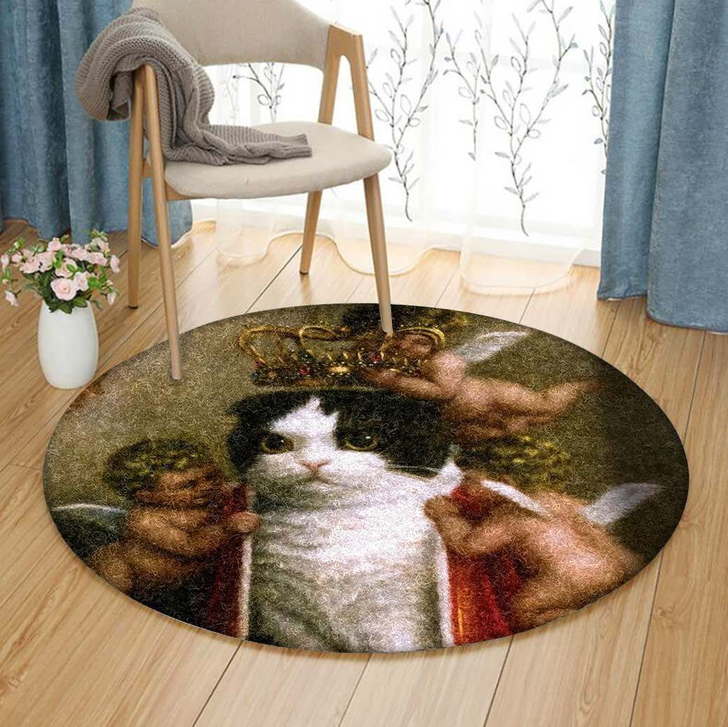 Noble Cat Round Carpet