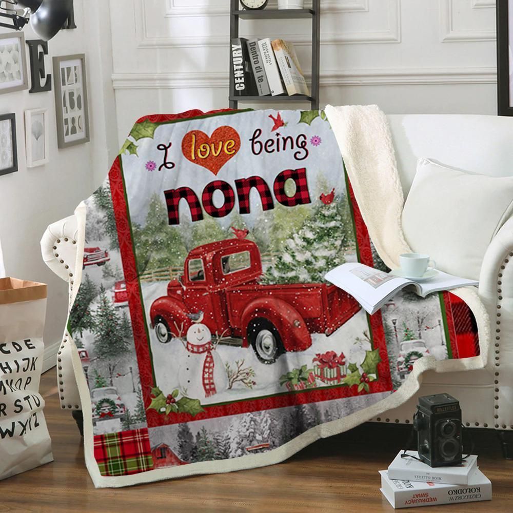 Nona Christmas Sherpa Fleece Blanket